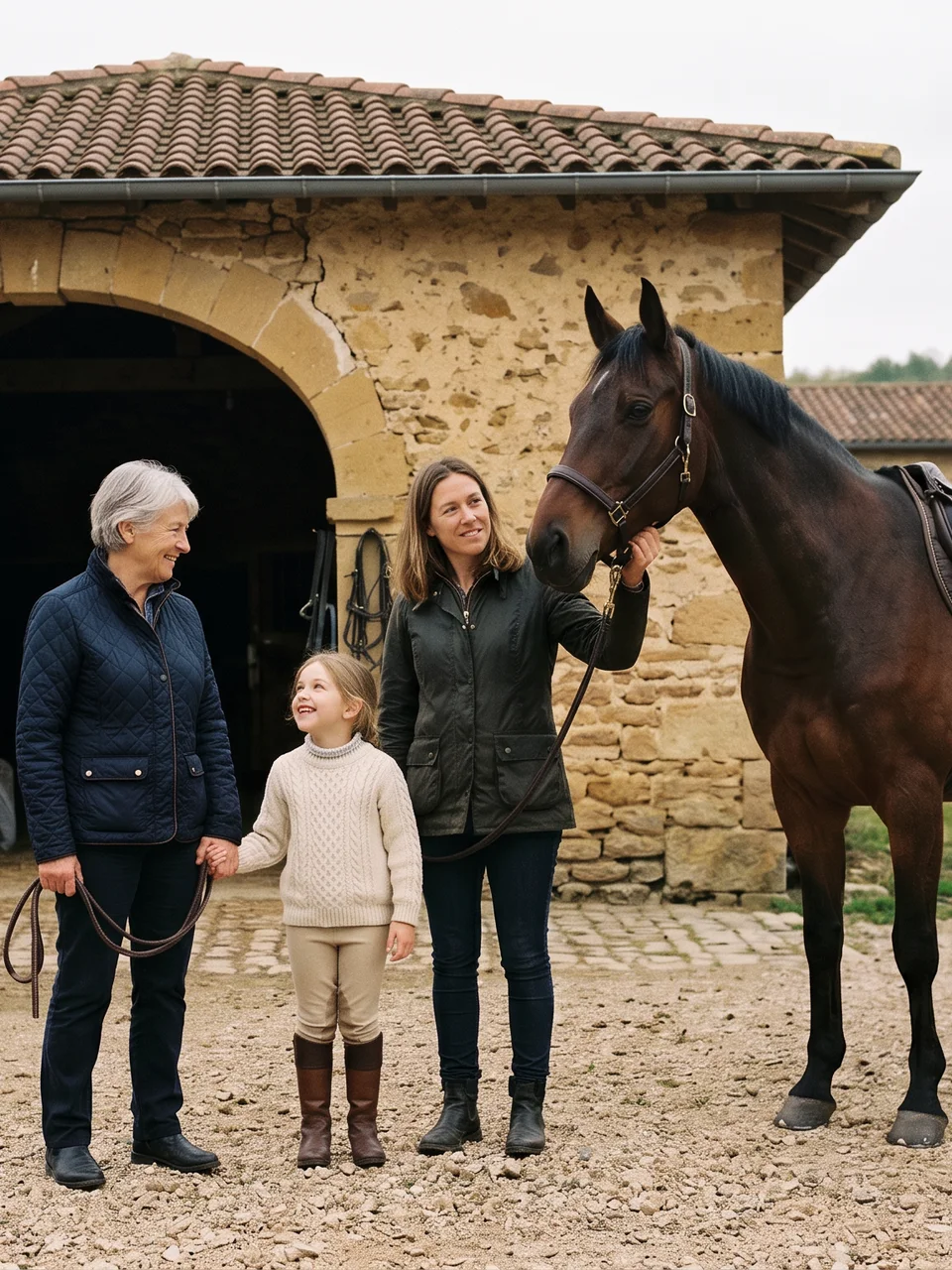 L'équipe, La Fabuleuse, centre équestre à Plaisians