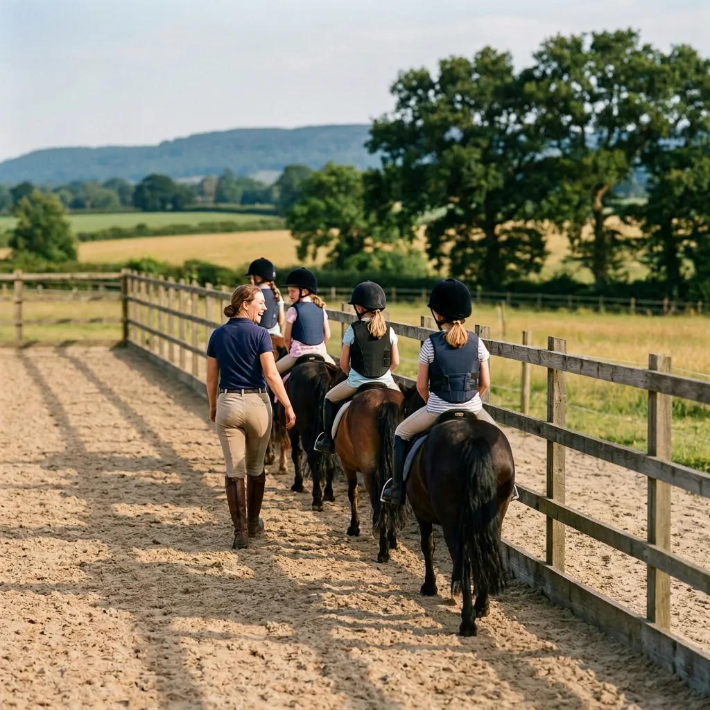 Cours de poney à Plaisians, Drôme